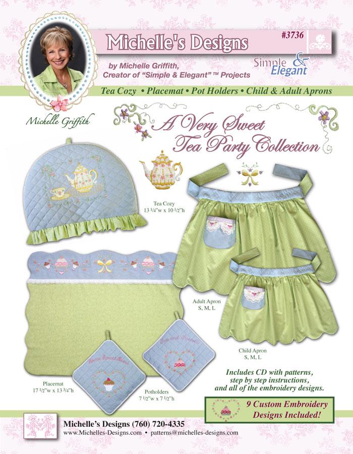 Michelles Designs - A Very Sweet Tea Party and Embroidery Collection (#3736)