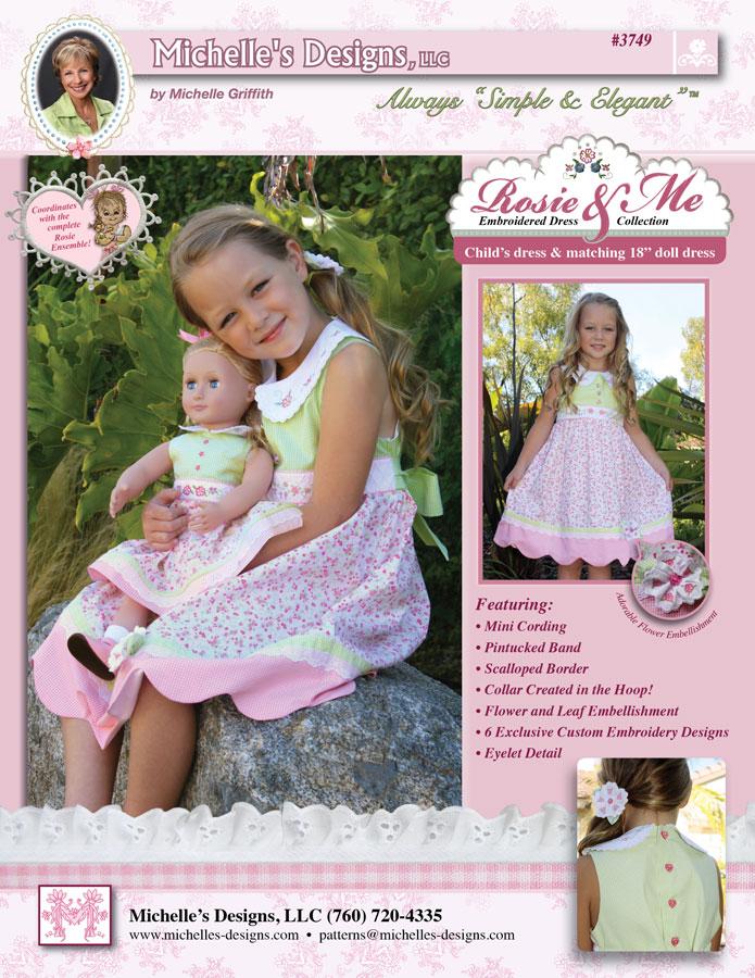 Michelles Designs - Rosie and Me Embroidered Dress Collection (#3749)