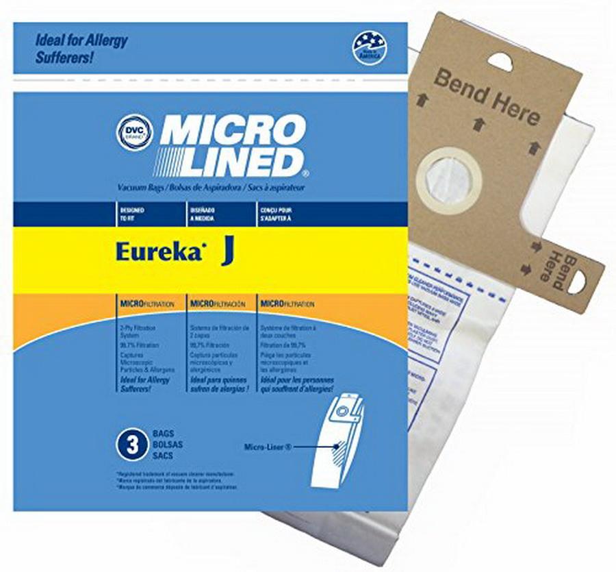 MicroLined Anti-Bacterial Vacuum Cleaner Bags, Eureka style J