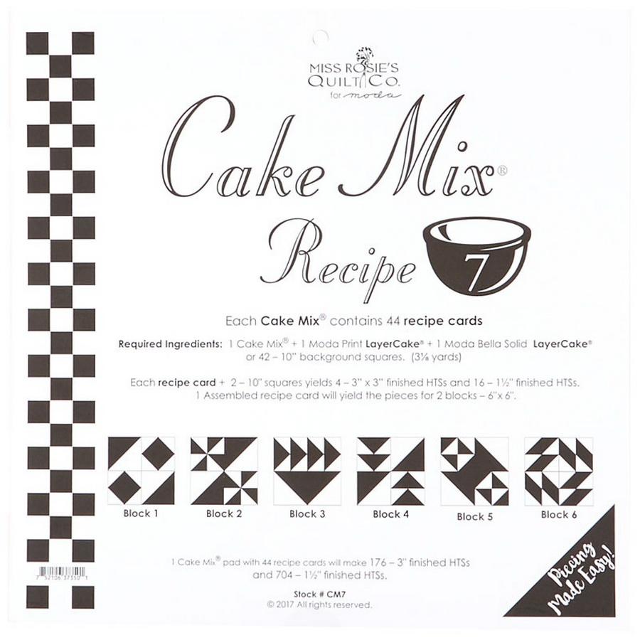 Cake Mix Recipe 7 44ct - CM7 Miss Rosie#1
