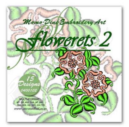 Momo-Dini Embroidery Designs - Flowerets 2 (0400102)