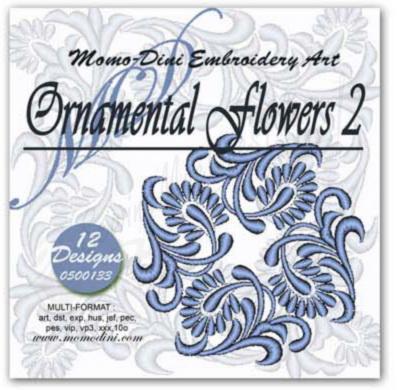 Momo-Dini Embroidery Designs - Ornamental Flowers 2 (0500133)