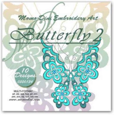 Momo-Dini Embroidery Designs - Butterfly 2 (0500134)