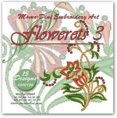 Momo-Dini Embroidery Designs - Flowerets 3 (0500136)