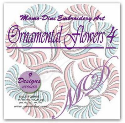 Momo-Dini Embroidery Designs - Ornamental Flowers 3 (0800153)
