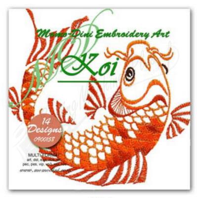 Momo-Dini Embroidery Designs - Koi (0900158)