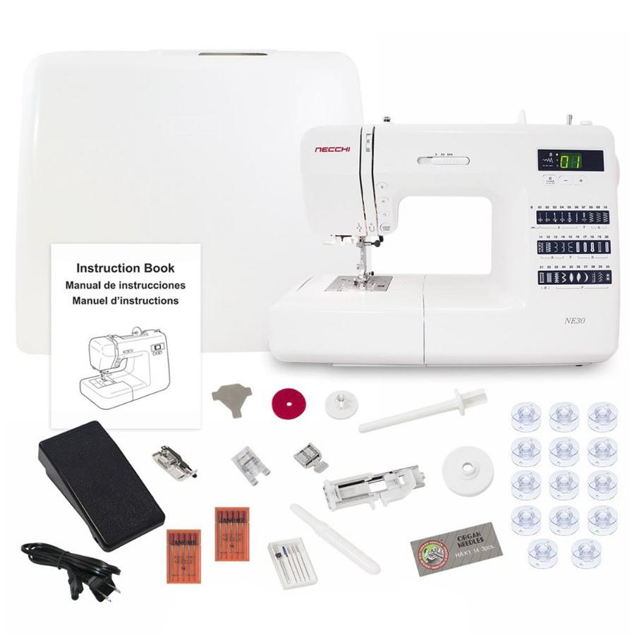 Necchi NE30 Computerized Sewing Machine With A Free Accessories Bundle