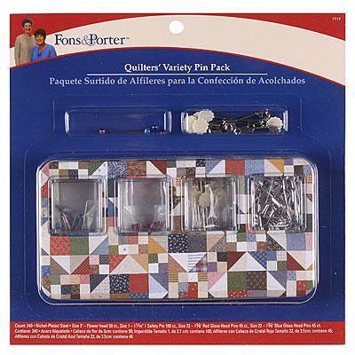 Fons and Porter Quilters Variety Pin Pack 240 ct. assorted