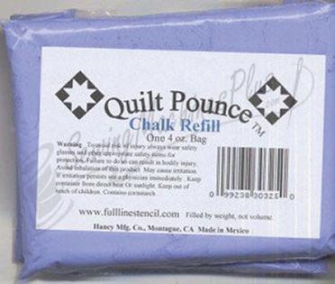 Quilt Pounce Chalk One 4oz. BLUE Chalk Refill (CHK8B)