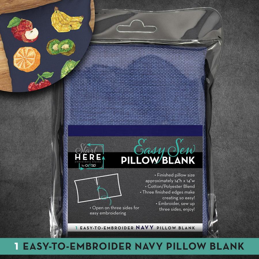 OESD Pillow Blank Case Navy 14 in x 14 in