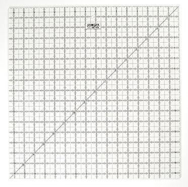 OLFA 16 1/2 inch x 16 1/2 inch Frosted Square Ruler (OQR16S)