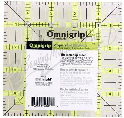 Omnigrid 5 Inch Omnigrip Non-Slip Ruler