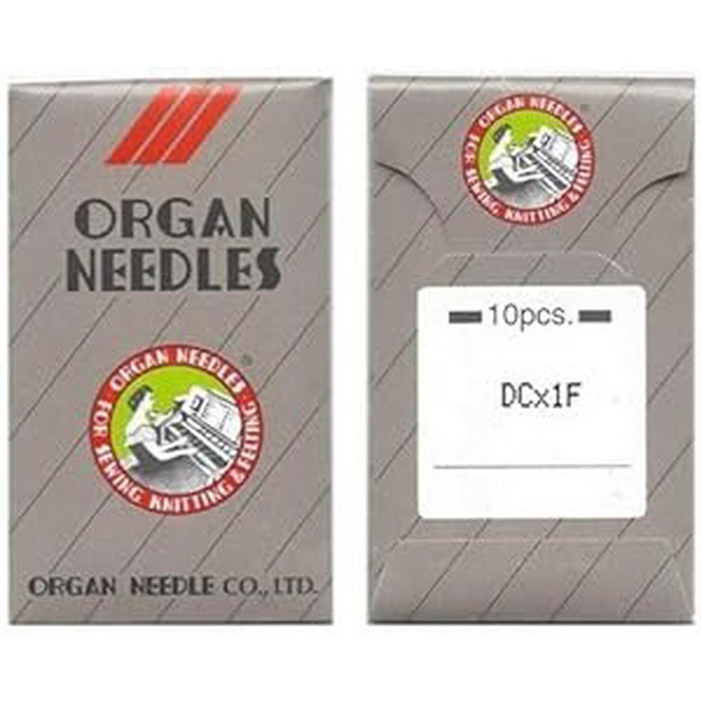 Organ Regular Point Flat Shank Industrial Machine Needles - Size 80/12 - DCx1F - 10/Pack