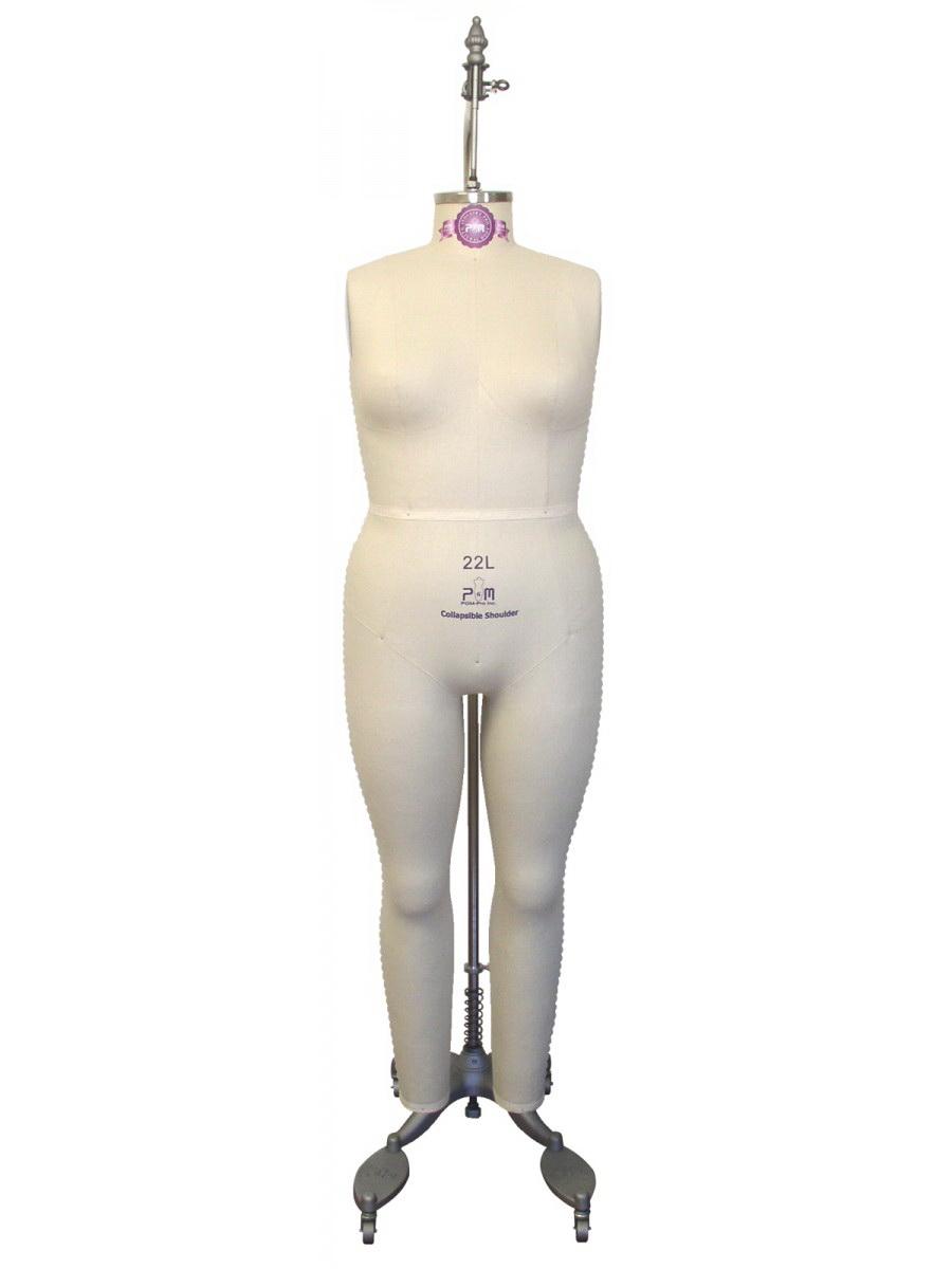 PGM-Pro 612L - Industry Grade Large Women Plus Size Full Body Dress Form (612L)