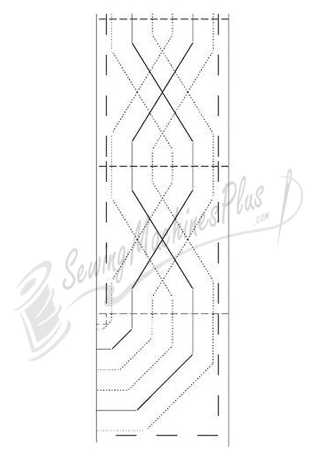 Borders Made Easy Pantograph 26ft. of 5in.  Wide Border Pattern (116)