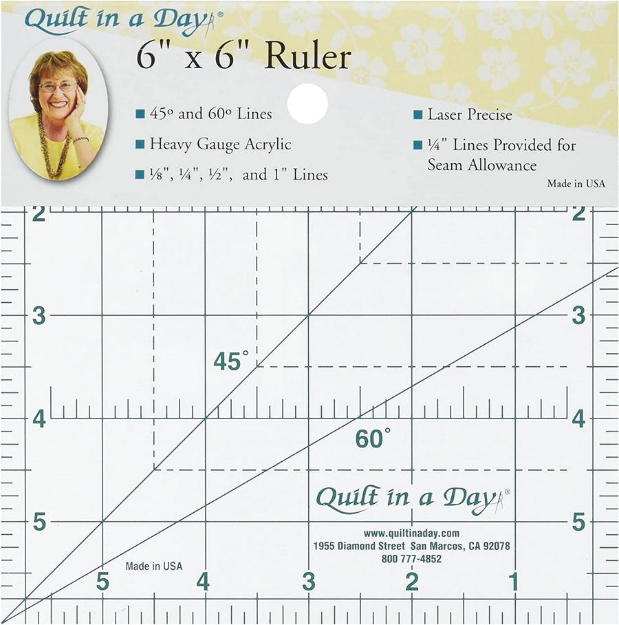 Quilt in a Day 6" x 6" Ruler (QD2001)