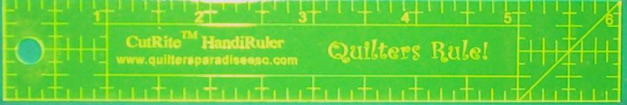 Quilter's Paradise CutRite Mini HandiRuler (1"x6") - Quilter's Rule