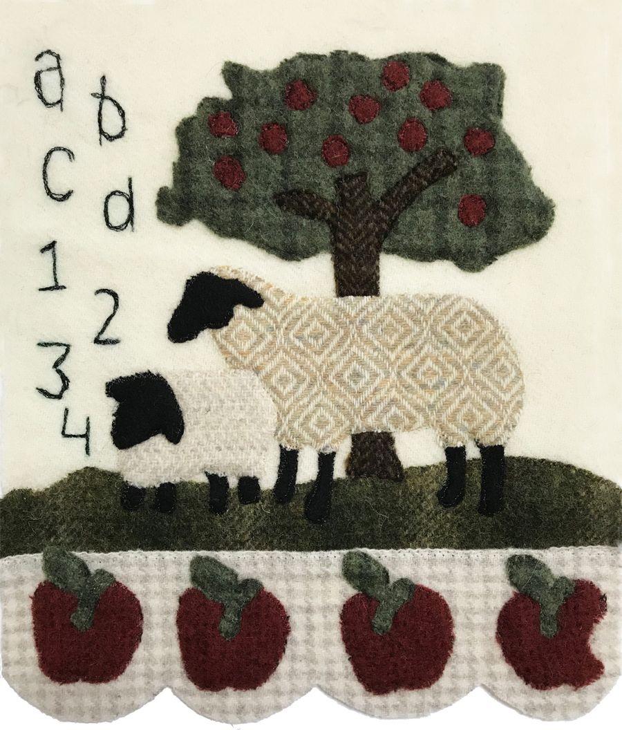 Quilter's Paradise Simply Sheep August Pre-Cut Wool Kit