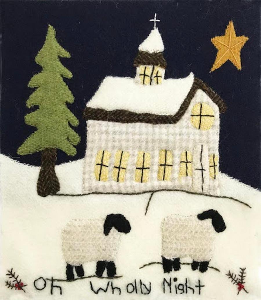 Quilter's Paradise Simply Sheep December Pre-Cut Wool Kit