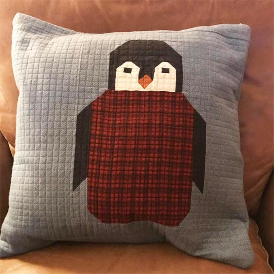 Elizabeth Hartman Penguin Party Pillow Cover Kit