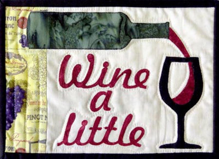 Quilter's Paradise Wine A Little Mug Rug Fabric Kit