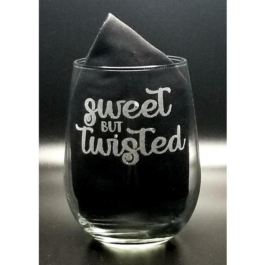 Stemless Glass - Sweet But Twisted