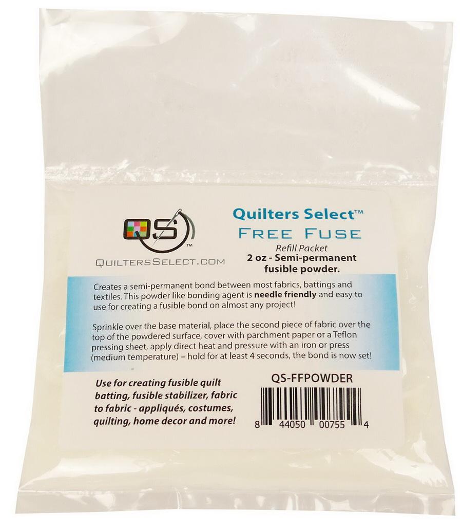 Quilters Select Free Fuse Basting Powder - Refill Packet