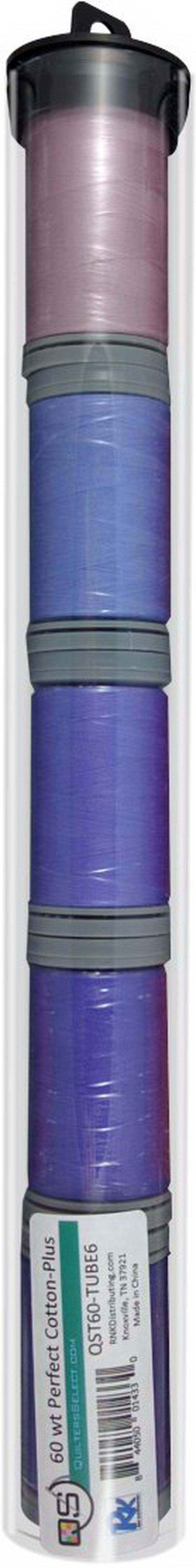 Quilters Select Perfect Cotton Plus Thread 60 Weight 400m Spools - Bundle Tube 6