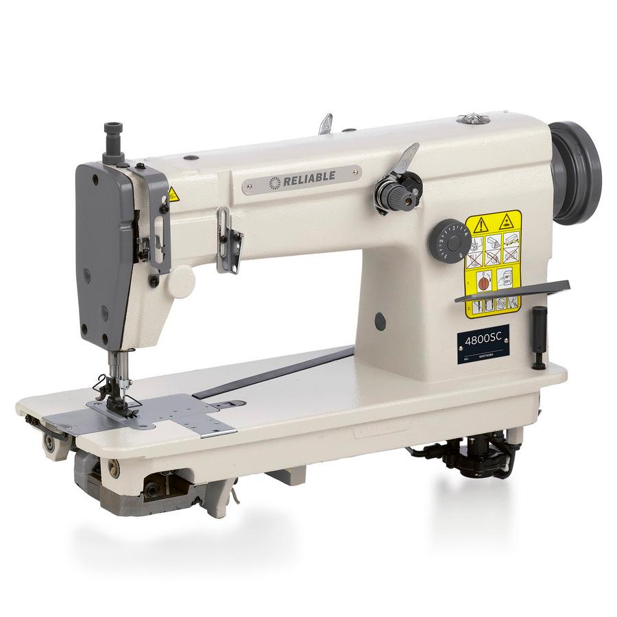 Reliable 4800SC Single Needle Chainstitch Sewing Machine with Table, Motor and FREE Lamp