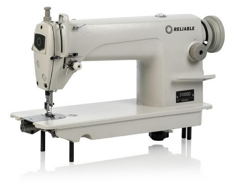 Reliable 3100SD Single Needle, Drop Feed Sewing Machine w/ Motor, Table & Light