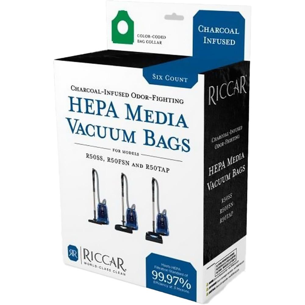 Riccar Prima Charcoal-Lined HEPA Bags (6 Pack)