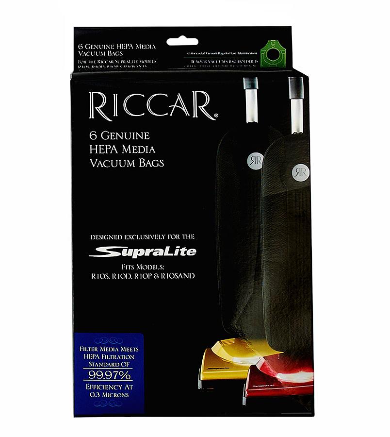 Riccar SupraLite R10 HEPA Media Bags (RLH-6)