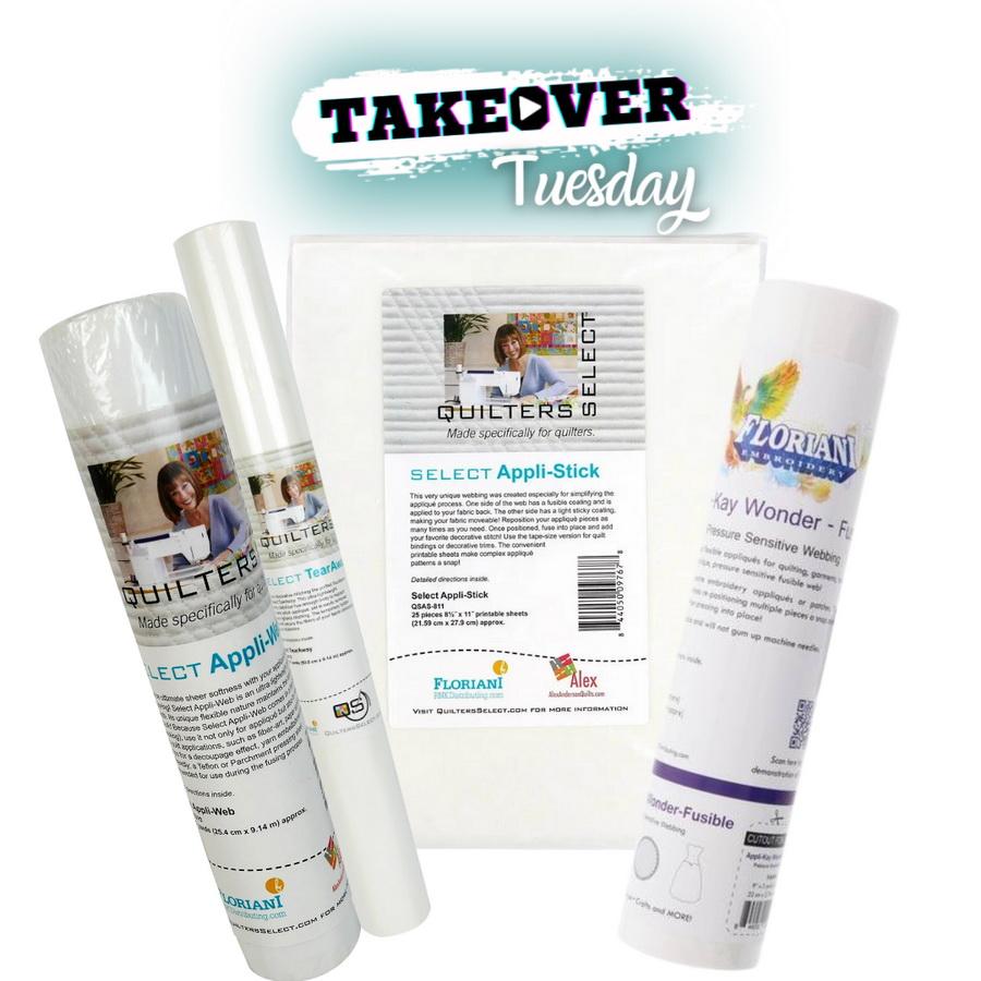 Takeover Tuesday Quilter's Select Embroidery Stabilizer Bundle