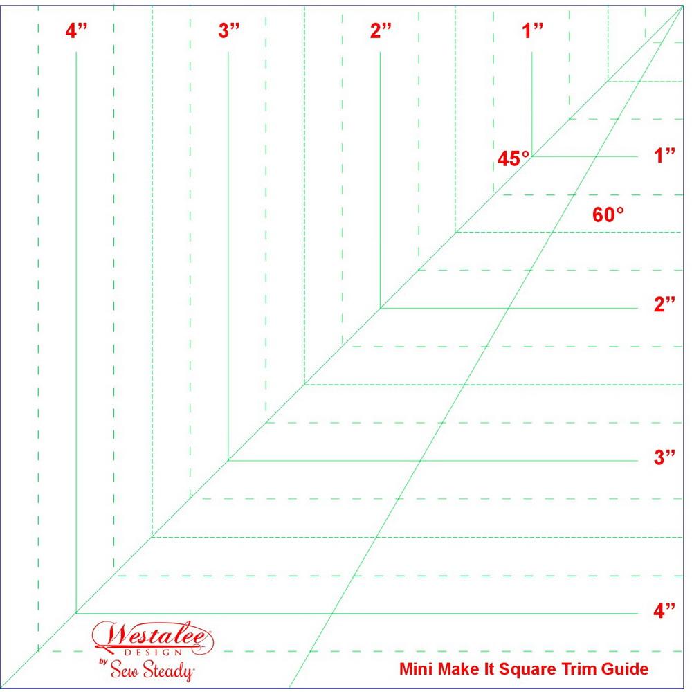 Westalee Design Make it a Square Ruler 4.5in