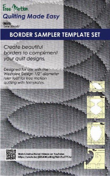 Sew Steady Border Sampler 5pc Template Set