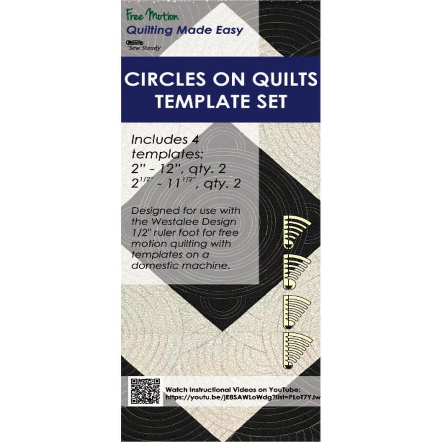 Westalee Circles on Quilts Set of 4 (2in to 12in)