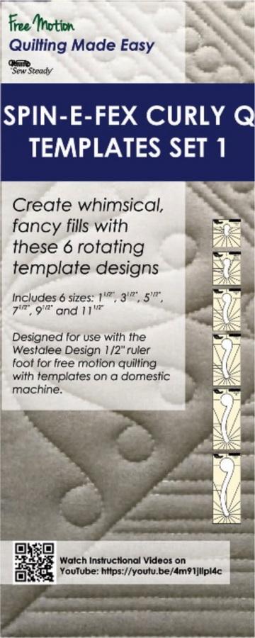 Westalee Spin-E-Fex Curly Q Templates Set 1