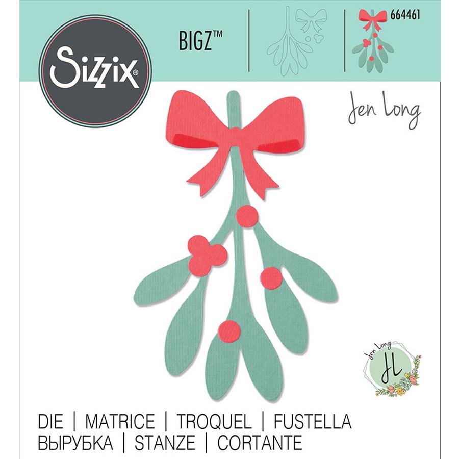 Sizzix Bigz Die Mistletoe Leaves by Jen Long