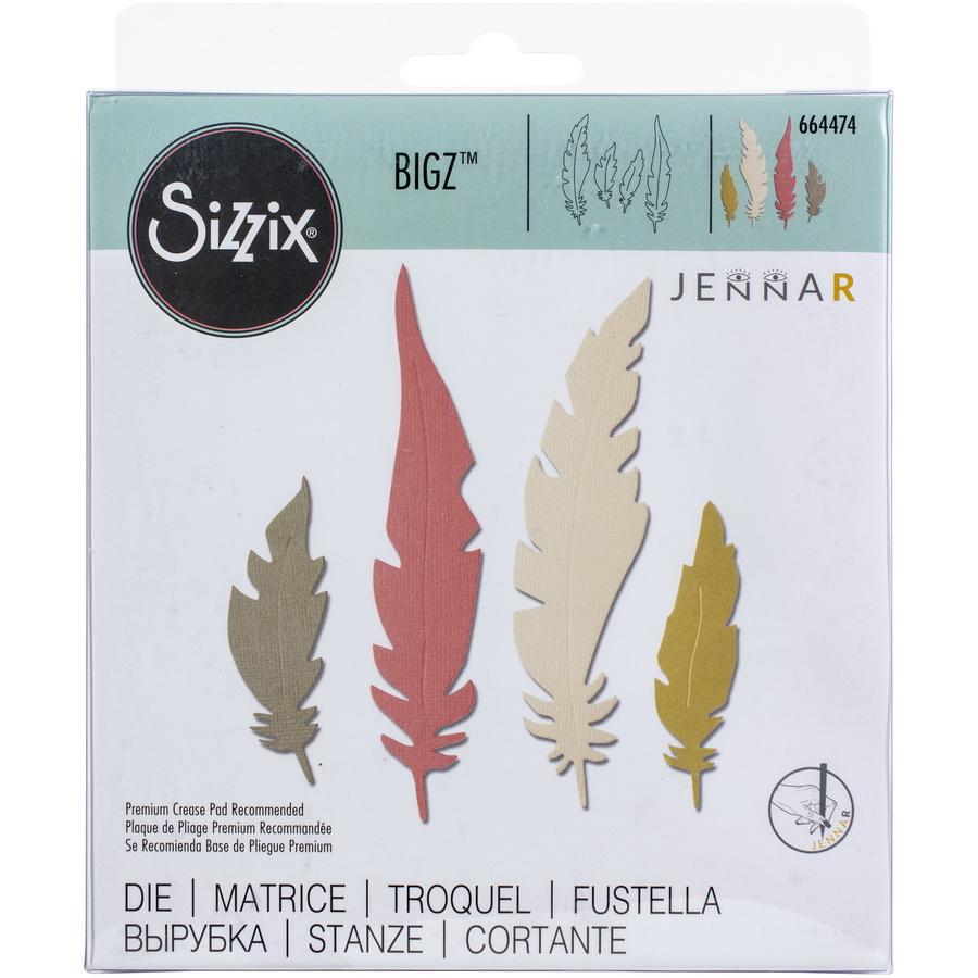 Sizzix Bigz Die Natural Feathers by Jenna Rushforth