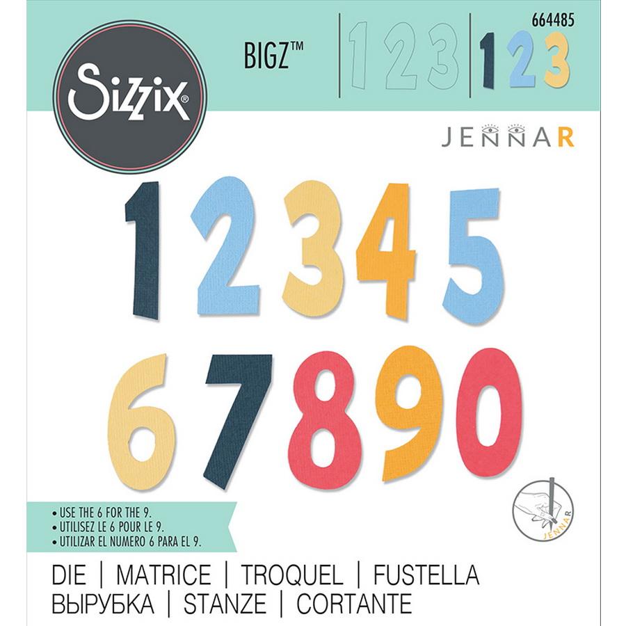 Sizzix Bigz Die Numeracy by Jenna Rushforth