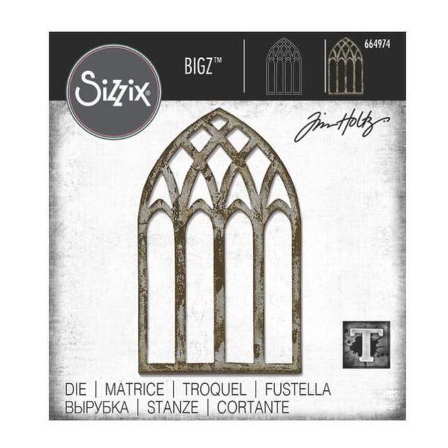 Sizzix Bigz Die Cathedral Window by Tim Holtz