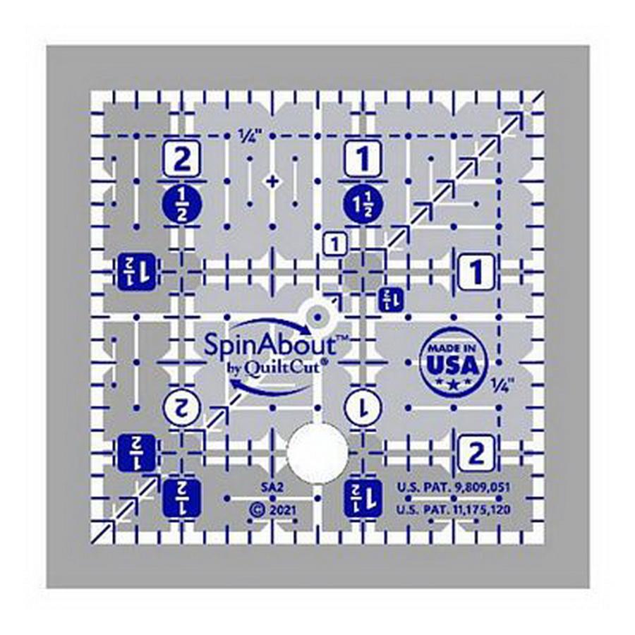 SpinAbout 2.5 in Square Ruler