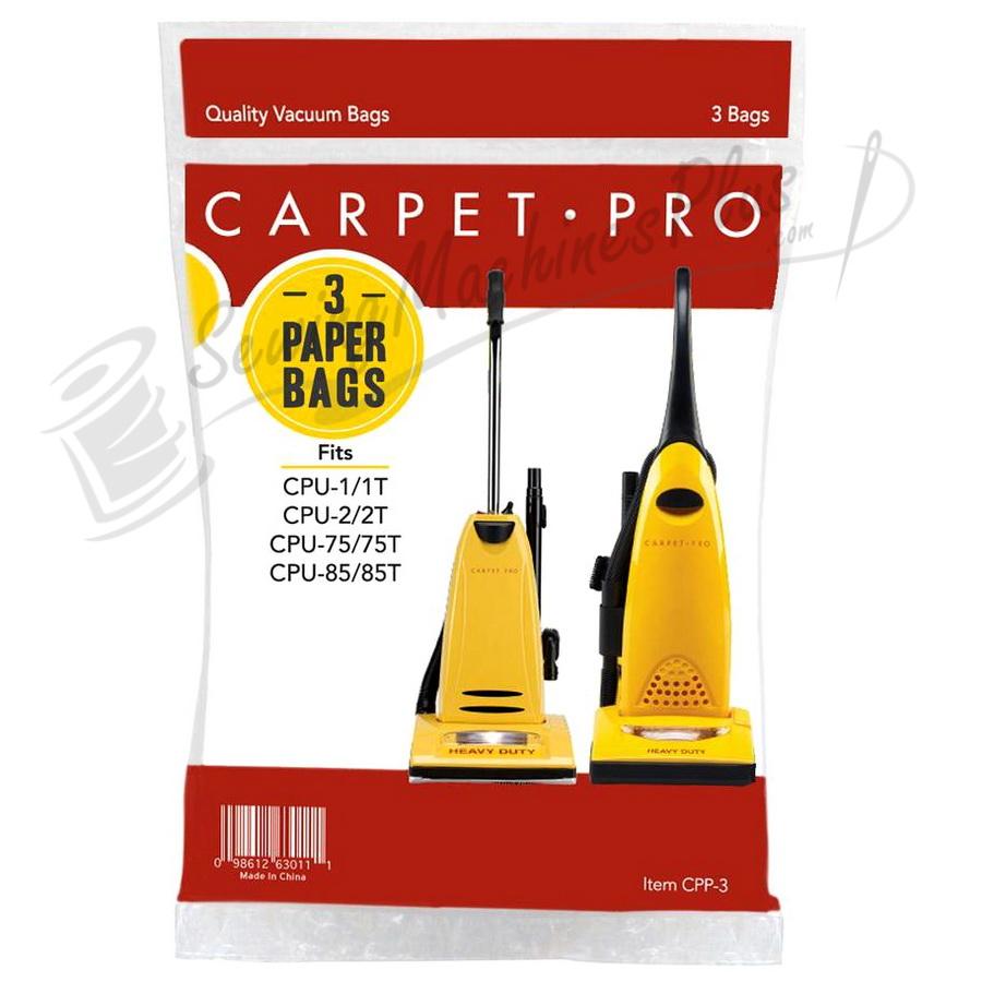 3-Pack Carpet Pro HEPA Media Vacuum Bags CPP-3