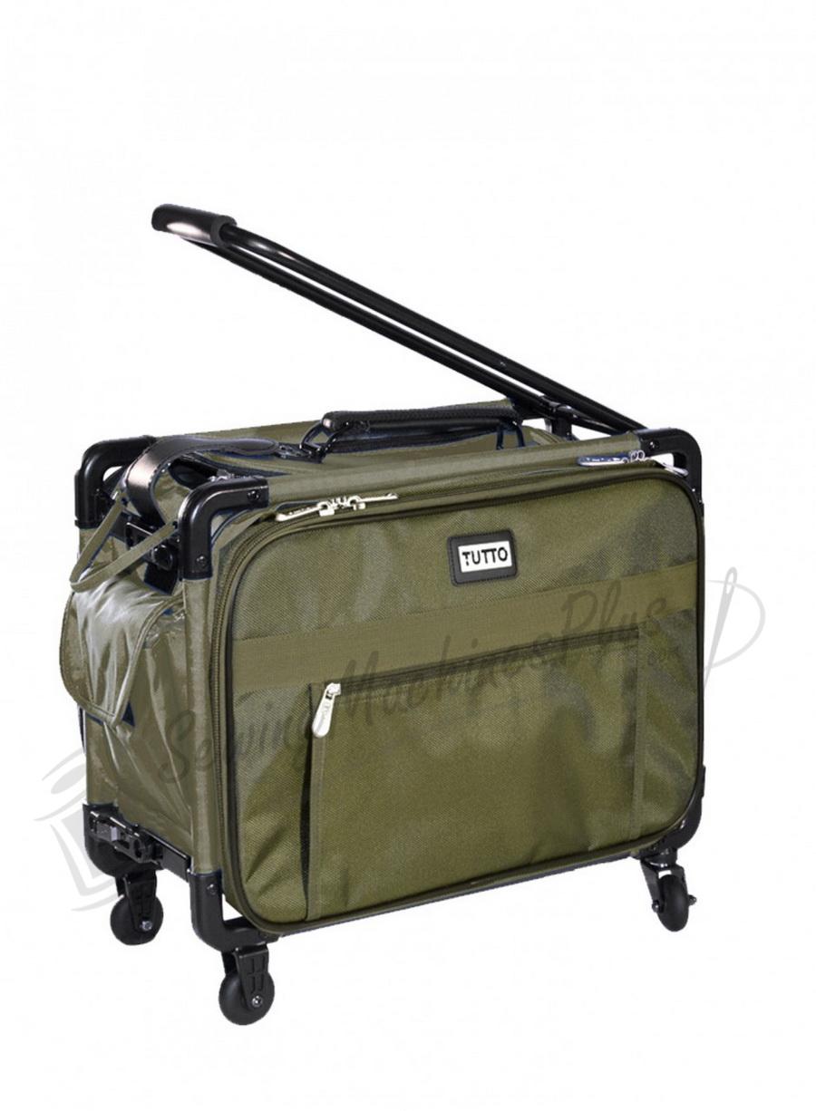 17" Tutto Small Carry-On Luggage on Wheels - OLIVE