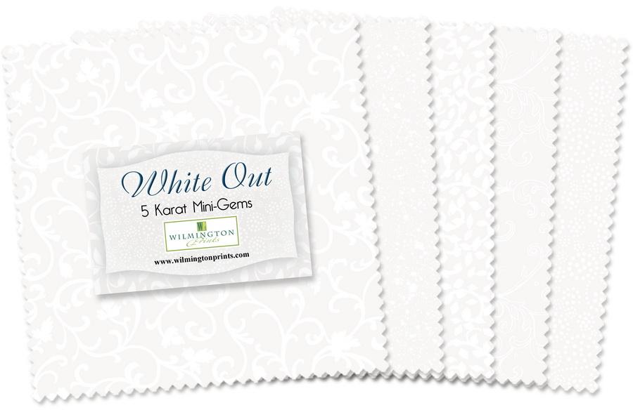 Wilmington Prints White Out Fabric Kit - 5 inch Squares