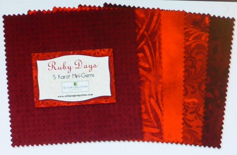 Wilmington Prints Ruby Days Fabric Kit - 5 inch Squares
