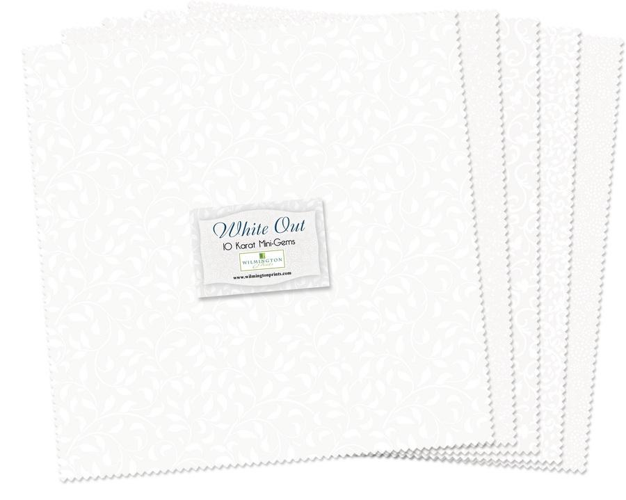 Wilmington Prints White Out Fabric Kit - 10 inch Squares