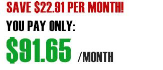 Pay only 91.65 a month
