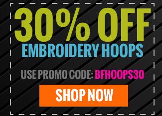 30% OFF Embroidery Hoops - Use promo code: BFHOOPS30