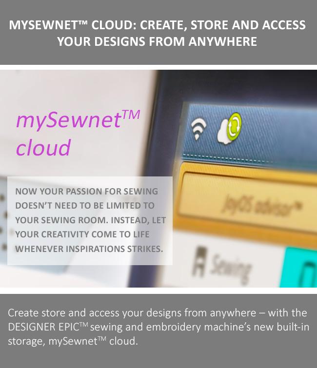 mySewnet Cloud: Create, Store, and access your designs from anywhere